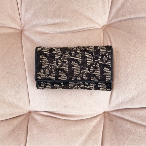 Dior Accessories - Dior 1990’s Trotter Oblique Jacquard 6 Ring Key Holder